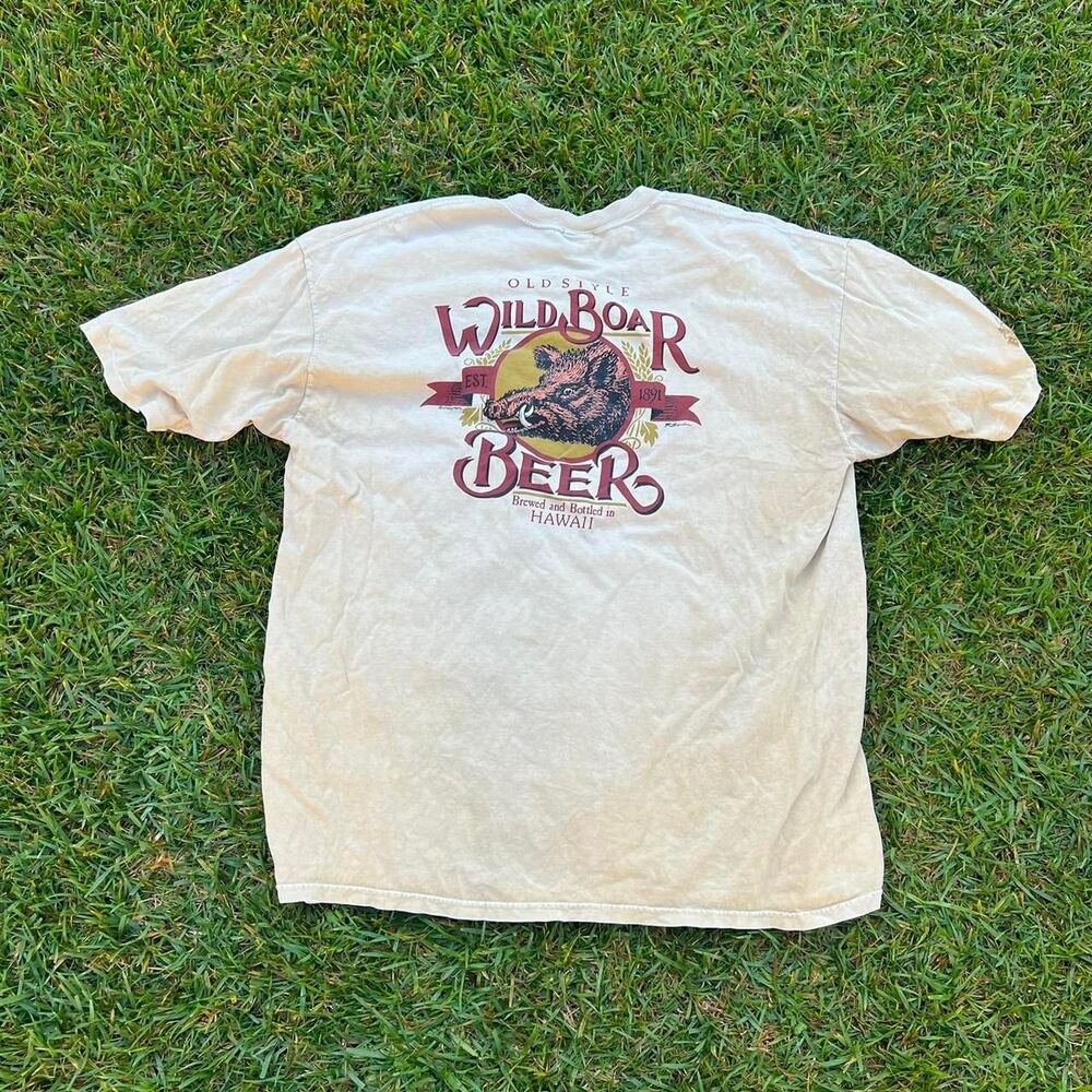 90s crazy shirts tee dyed wild boar beer rare mens size XXL